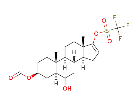 3β-acetoxy-17-O-triflyl-androst-16-en-6-ol