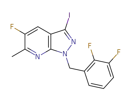 1-(2,3-difluorobenzyl)-5-fluoro-3-iodo-6-methyl-1H-pyrazolo[3,4-b]pyridine