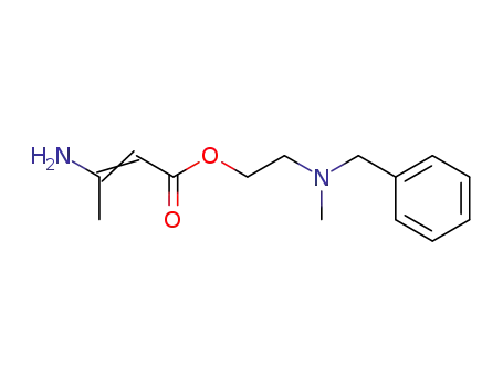 Molecular Structure of 54527-73-0 (2-(N-METHYLBENZYLAMINO)ETHYL 3-AMINOBUT-2-ENOATE)