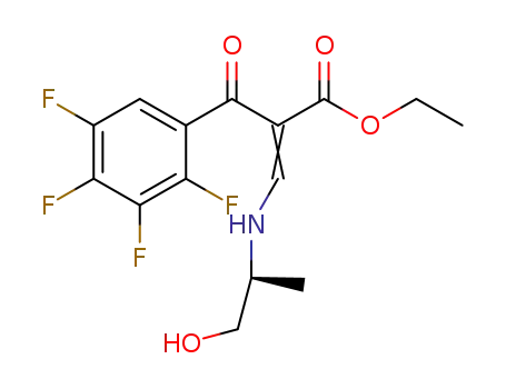 3-(2-hydroxy-1-methylethylamino)-2-(2,3,4,5-tetrafluorobenzoyl)acrylic acid ethyl ester