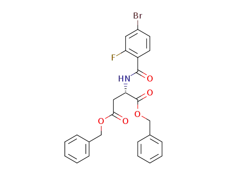 (S)-dibenzyl 2-(4-bromo-2-fluorobenzamido)succinate