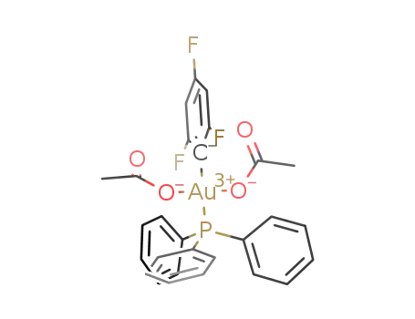 trans-diacetato(2,4,6-trifluorophenyl)(triphenylphosphine)gold(III)