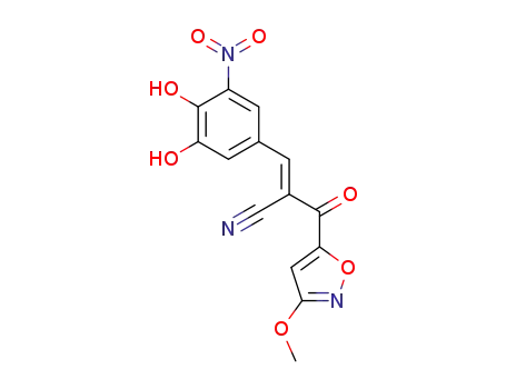 (E)-3-(3,4-dihydroxy-5-nitrophenyl)-2-(3-methoxyisoxazole-5-carbonyl)acrylonitrile