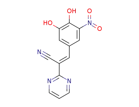 (E)-3-(3,4-dihydroxy-5-nitrophenyl)-2-(pyrimidin-2-yl)acrylonitrile