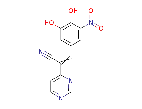 3-(3,4-dihydroxy-5-nitrophenyl)-2-(pyrimidin-4-yl)acrylonitrile