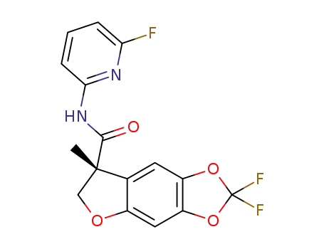 (7R)-2,2-difluoro-N-(6-fluoropyridin-2-yl)-7-methyl-6,7-dihydro-2H-furo[2,3-f][1,3]benzodioxole-7-carboxamide