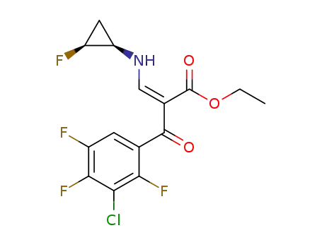 (Z)-ethyl 2-(3-chloro-2,4,5-trifluorobenzoyl)-3-[{(1R,2S)-2-fluorocyclopropyl}amino]acrylate