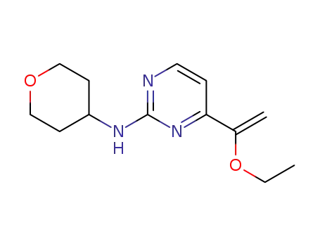 4-(1-ethoxyvinyl)-N-(tetrahydro-2H-pyran-4-yl)pyrimidin-2-amine