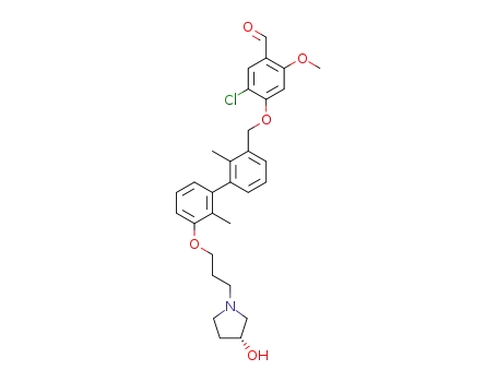 (R)-5-chloro-4-((3'-(3-(3-hydroxypyrrolidin-1-yl)propoxy)-2,2'-dimethyl-[1,1'-biphenyl]-3-yl)methoxy)-2-methoxybenzaldehyde