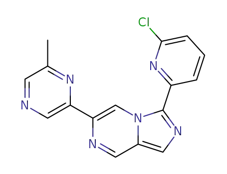 3-(6-chloro-2-pyridyl)-6-(6-methylpyrazin-2-yl)imidazo[1,5-a]pyrazine