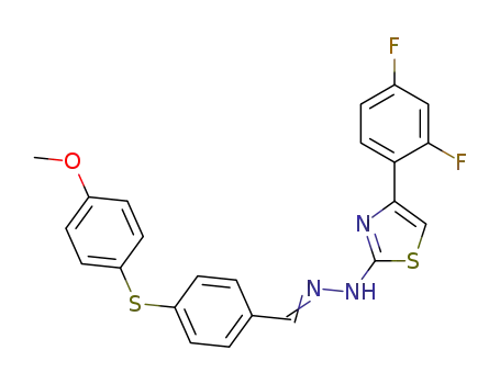 4-(4-methoxyphenylsulfanyl)benzaldehyde [4-(2,4-difluorophenyl)-1,3-thiazol-2-yl]hydrazone