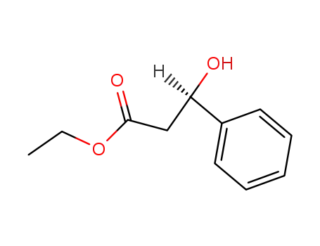 Molecular Structure of 72656-47-4 ((+)-ETHYL (R)-3-HYDROXY-3-PHENYLPROPIONATE)
