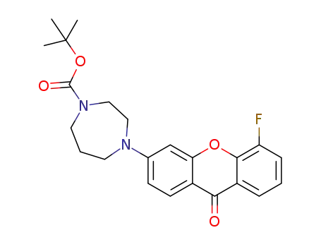 tert-butyl 4-(5-fluoro-9-oxo-xanthen-3-yl)-1,4-diazepane-1-carboxylate