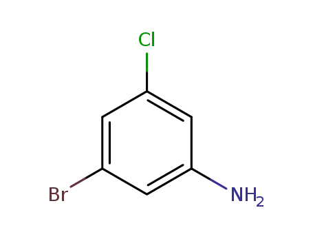Molecular Structure of 96558-78-0 (3-BROMO-5-CHLOROPHENYLAMINE)