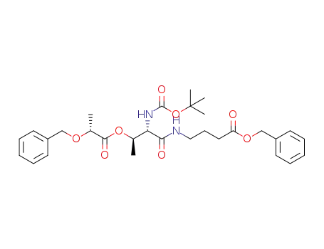 benzyl 4-[(2S,3R)-3-{[(2R)-2-(benzyloxy)propanoyl]oxy}-2-{[(tert-butoxy)carbonyl]amino}butanamido]butanoate