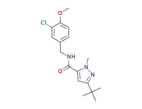 3-(tert-butyl)-N-(3-chloro-4-methoxybenzyl)-1-methyl-1H-pyrazole-5-carboxamide