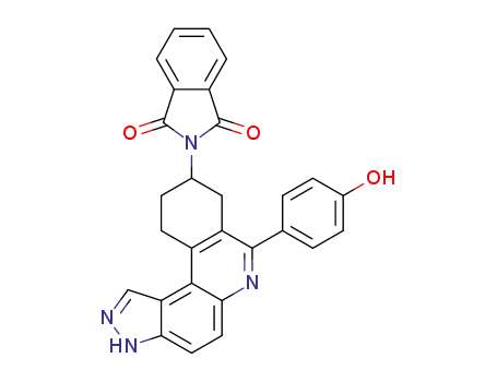 2-(7-(4-hydroxyphenyl)-8,9,10,11-tetrahydro-3H-pyrazolo[4,3-a]phenanthridin-9-yl)isoindoline-1,3-dione