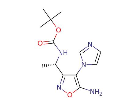 (S)-tert-butyl {1-[5-amino-4-(1H-imidazol-1-yl)isoxazol-3-yl]-ethyl}carbamate