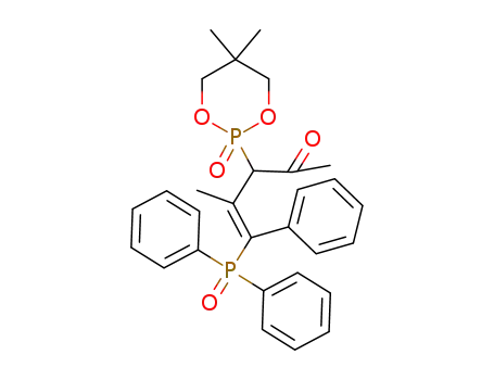 (E)-3-(5,5-dimethyl-2-oxido-1,3,2-dioxaphosphinan-2-yl) -5 (diphenylphosphoryl)-4-methyl-5-phenylpent-4-en-2-one
