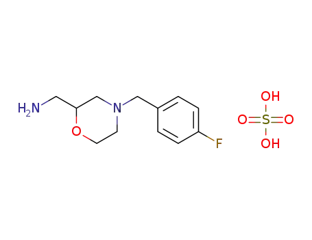 4-(4-fluorobenzyl)-2-aminomethylmorpholine sulfate