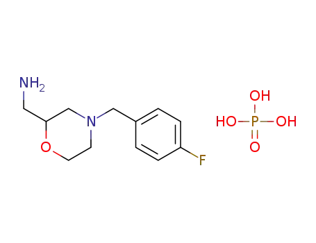 4-(4-fluorobenzyl)-2-aminomethylmorpholine phosphate