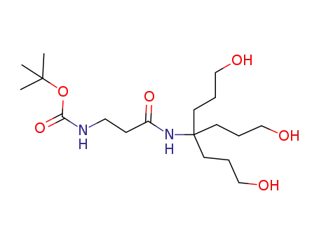 tert-butyl (3-((1,7-dihydroxy-4-(3-hydroxypropyl)heptan-4-yl)amino)-3-oxopropyl)carbamate
