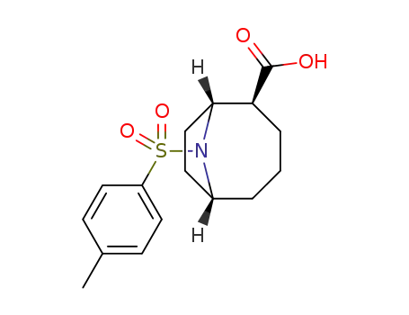 (±)-9-tosyl-9-azabicyclo[4.2.1]nonane-2-carboxylic acid