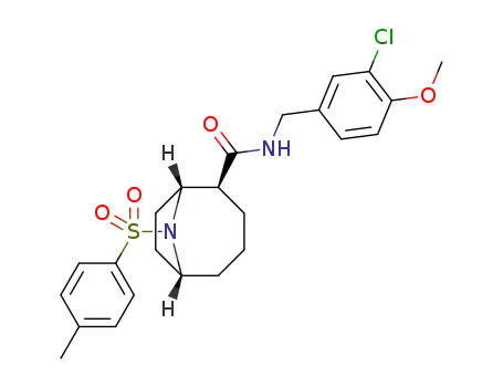 (±)-N-(3-chloro-4-methoxybenzyl)-9-tosyl-9-azabicyclo[4.2.1]nonane-2-carboxamide