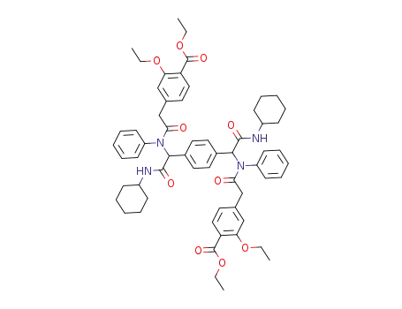 diethyl-4,4'-(2,2'-(1,1'-(1,4-phenylene)bis(2-(cyclohexylamino)-2-oxoethane-1,1-diyl))bis (phenylazanediyl)bis(2-oxoethane-2,1-diyl))bis(2-ethoxybenzoate)