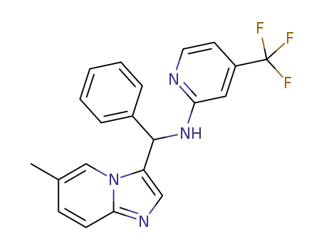 N-((6-methylimidazo[1,2-a]pyridin-3-yl)(phenyl)methyl)-4-(trifluoromethyl)pyridin-2-amine