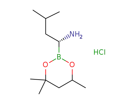 (R)-1-amino-3-methylbutane-1-boronic acid-1-(2-methyl-2,4-pentanediol) ester hydrochloride