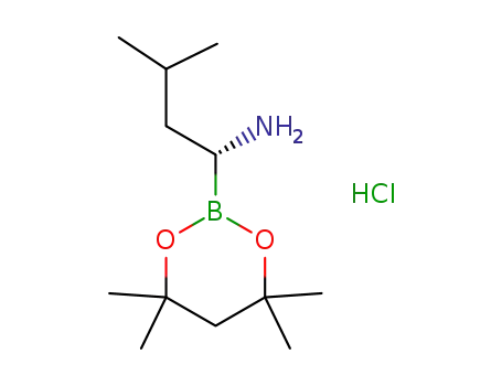 (R)-1-amino-3-methylbutane-1-boronic acid-1-(2,4-dimethyl-2,4-pentanediol) hydrochloride