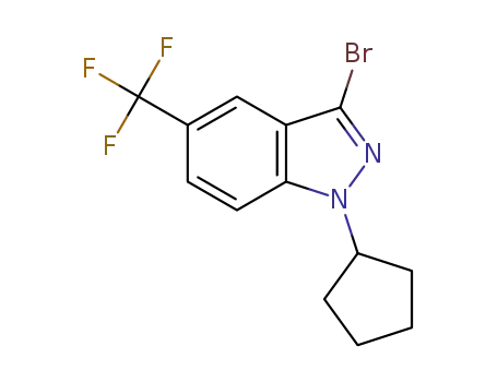 3-bromo-5-(trifluoromethyl)-1-cyclopentyl-1H-indazole