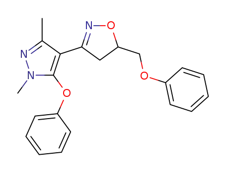 3-(1,3-dimethyl-5-phenoxy-1H-pyrazol-4-yl)-5-(phenoxymethyl)-4,5-dihydroisoxazole