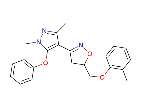 3-(1,3-dimethyl-5-phenoxy-1H-pyrazol-4-yl)-5-[(o-tolyloxy)methyl]-4,5-dihydroisoxazole