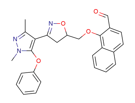 1-{[3-(1,3-dimethyl-5-phenoxy-1H-pyrazol-4-yl)-4,5-dihydroisoxazol-5-yl]methoxy}-2-naphthaldehyde