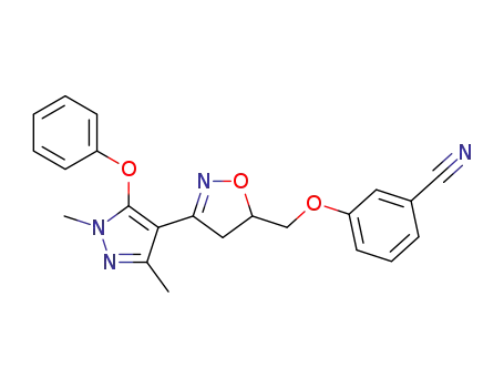 3-{[3-(1,3-dimethyl-5-phenoxy-1H-pyrazol-4-yl)-4,5-dihydroisoxazol-5-yl]methoxy}benzonitrile