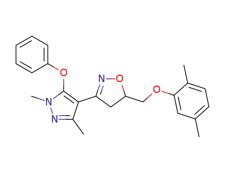 3-(1,3-dimethyl-5-phenoxy-1H-pyrazol-4-yl)-5-[(2,5-dimethylphenoxy)methyl]-4,5-dihydroisoxazole