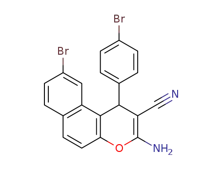 3-amino-9-bromo-1-(4-bromophenyl)-1H-benzo[f]chromene-2-carbonitrile