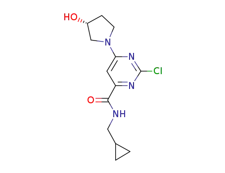 (R)-2-Chloro-N-(cyclopropylmethyl)-6-(3-hydroxypyrrolidin-1-yl)pyrimidine-4-carboxamide