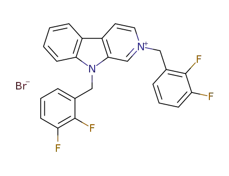2,9-bis(2,3-difluorobenzyl)-β-carbolineum bromide