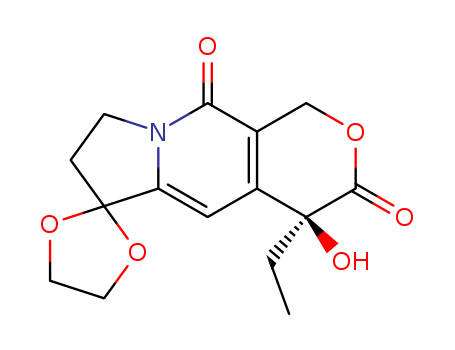 Spiro[1,3-dioxolane-2,6'(3'H)-[1H]pyrano[3,4-f]indolizine]-3',10'(4'H)-dione, 4'-ethyl-7',8'-dihydro-4'-hydroxy-, (4'S)-