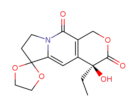 Spiro[1,3-dioxolane-2,6'(3'H)-[1H]pyrano[3,4-f]indolizine]-3',10'(4'H)-dione, 4'-ethyl-7',8'-dihydro-4'-hydroxy-, (4'S)-