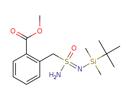 methyl 2-((N'-(tert-butyldimethylsilyl)sulfamidimidoyl)methyl)benzoate