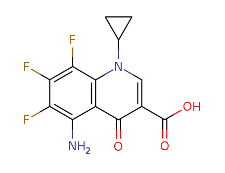 3-Quinolinecarboxylicacid, 5-amino-1-cyclopropyl-6,7,8-trifluoro-1,4-dihydro-4-oxo-