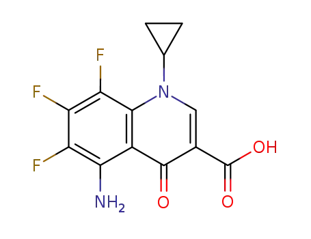 5-Amino-1-cyclopropyl-6,7,8-trifluoro-1,4-dihydro-4-oxo-3-quinolinecarboxylic acid