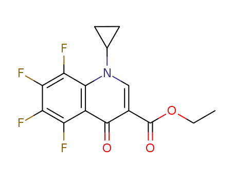 1-cyclopropyl-5,6,7,8-tetrafluoro-1,4-dihydro-4-oxo-3-quinolinecarboxylic acid,ethyl ester