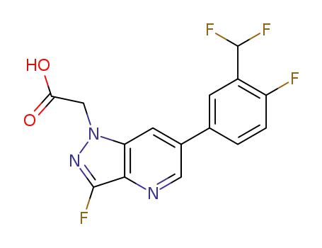 2-(6-(3-(difluoromethyl)-4-fluorophenyl)-3-fluoro-1H-pyrazolo[4,3-b]pyridin-1-yl)acetic acid
