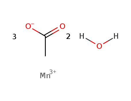 Molecular Structure of 19513-05-4 (Manganese triacetate dihydrate)