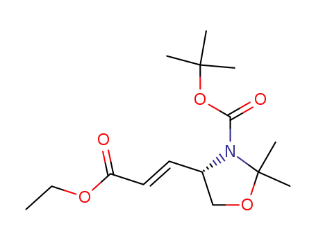 (2E',4S)-4-(2'-ethoxycarbonyl-vinyl)-2,2-dimethyl-oxazolidine-3-carboxylic acid tert-butyl ester